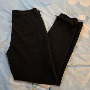 Zara Basic Straight Leg Black Pants Small